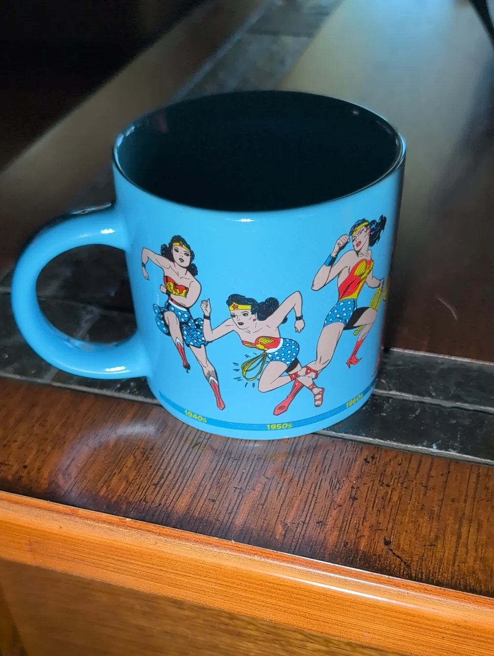 Blue Wonder Woman Through The YearsGraphic Mug The Unemployed Philosophers Guild